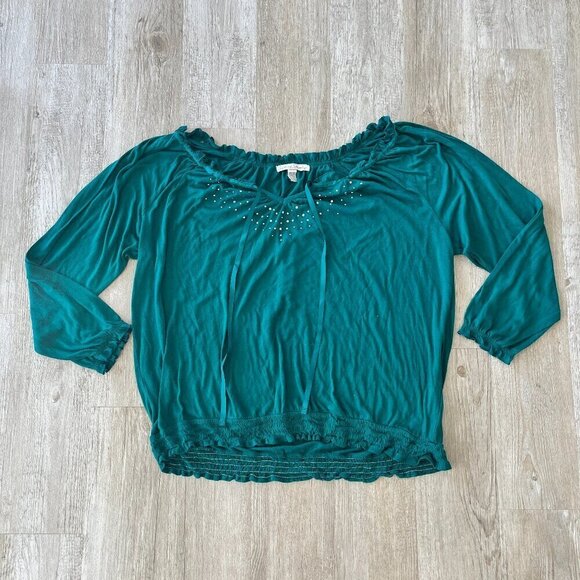 French Laundry Tops - Womens French Laundry Green Blouse - 22/24